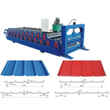 Máquina perfiladora de paneles de techo de doble capa